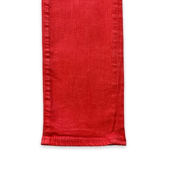 Adriano Goldschmied AG Stevie Slim Straight Ankle Jeans Red Orange Women Size 27 - Picture 8 of 12